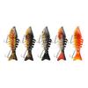 5Pcs Bionic Swimming Baits with Treble Hooks Realistic Looking Bright