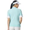 TaylorMade Contrast Rib S/S Polo Shirt, Turquoise, Medium, Women's, 2025SS, UN683