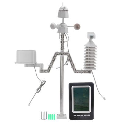 Drahtlose Wettervorhersagestation mit LCD-Hintergrundbeleuchtung, Windgeschwindigkeit, Niederschlagsmesser, Instrument