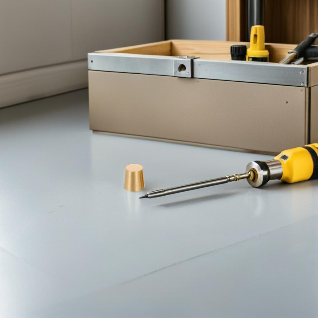 8Pcs Brass Foot Pads for Cutting Board Support - 15Mm Wood Tray Riser Legs Decorative Shelf Feet Display Cabinet Anti Skid Base