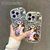 Phone Case: 2D Flat Design Suitable for iPhone 18 17 16 15 14 13 Pro Protective Case, Couple Style, Three-flower Cat, Christmas and Halloween Gift