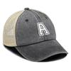 White Hollow Letter A-Z Print Adjustable Mesh Cap Man Caps Leisure Unisex Snapback Baseball Cap Ideal Choice For Outdoor Sports