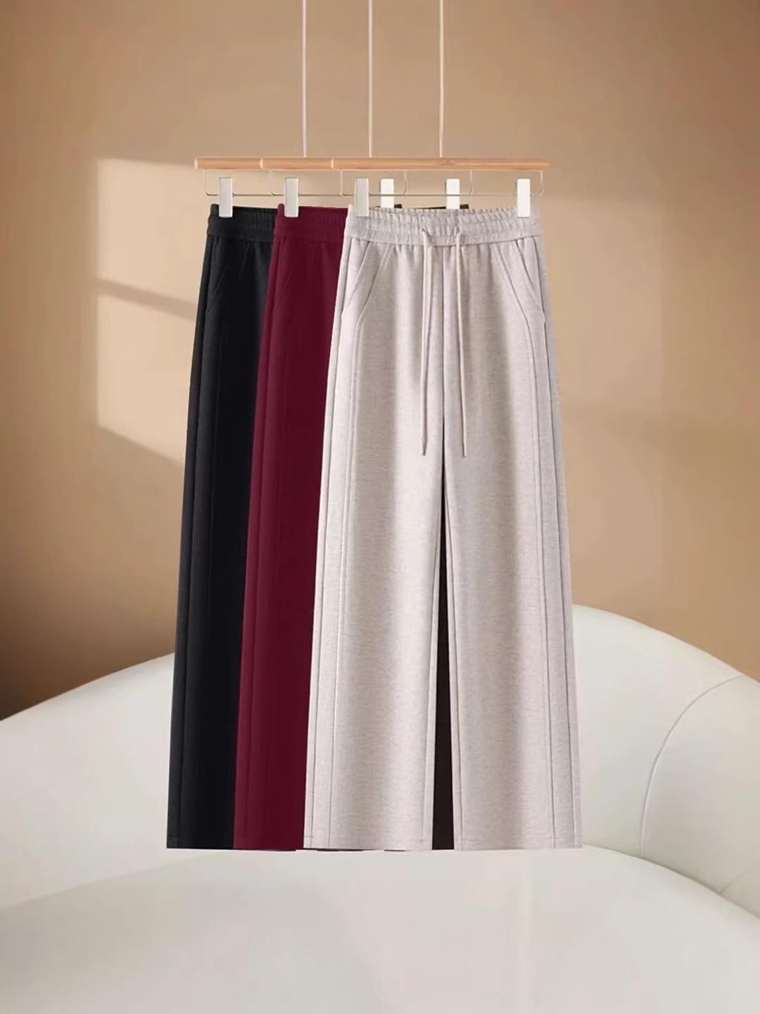 

2026 High-Waisted Slimming Ziwu Pants - Soft Drape, Straight Leg, Women s Casual Wear for Spring and Autumn XL (Recommended 120-140 jin)