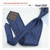Men's Formal Arrow-Shaped Tie - Italian Handmade Rolled Edge, Three-Fold Pleat, Perfect for Weddings & Suits