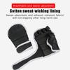 Half Finger Boxing Training Gloves Black 1 /2Pair Fingerless Gloves For Combat Fitness Exercise Anti-Slip Sports Boxing Gloves