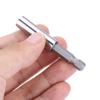 10Pcs 60mm Magnetic Screwdriver Extension Bit Tips Holder 1/4in Hex Shank Set(Silver Color)