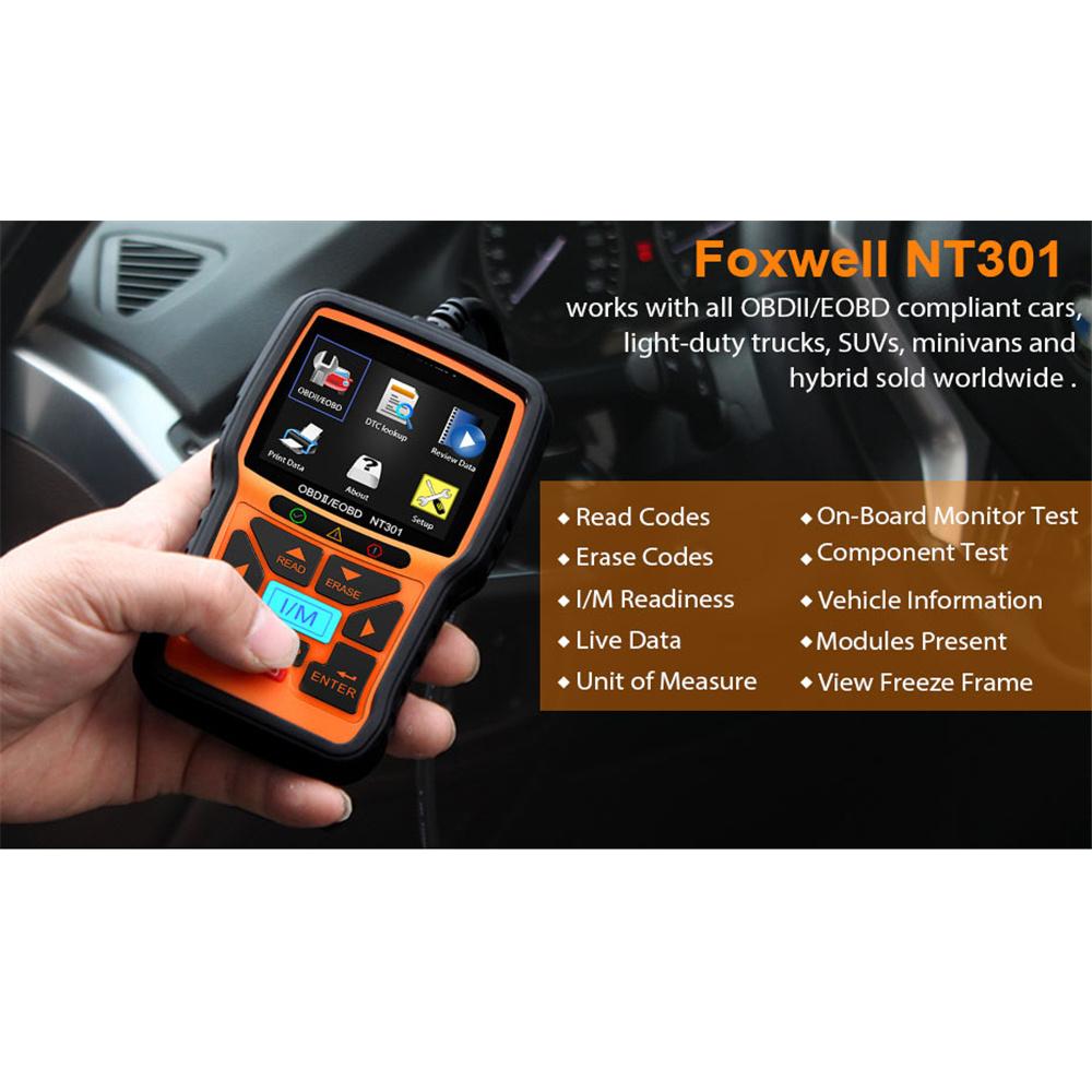 Nt301 Obd2 Scanner Professional Read Clear Code Odb 2 Car Diagnostic Tool