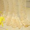 1 buc Cortină Transparentă Europeană cu Flori Embosate Pentru Camera de Zi Broderie 3D Cortină de Tul Transparentă Pentru Dormitor Birou Living Sufragerie Dormitor