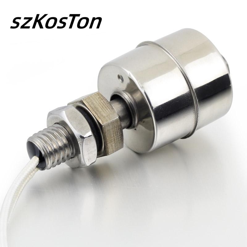 Sensor de Nivel de Líquido de Agua Vertical de Acero Inoxidable Controlador Interruptor de Sensor de Flotador Interno 45 mm Línea Controlador de Bomba Automático Tanque