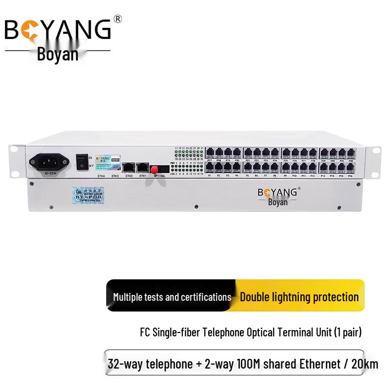 BoYang 32-Channel Telephone Fiber Optical Multiplexer