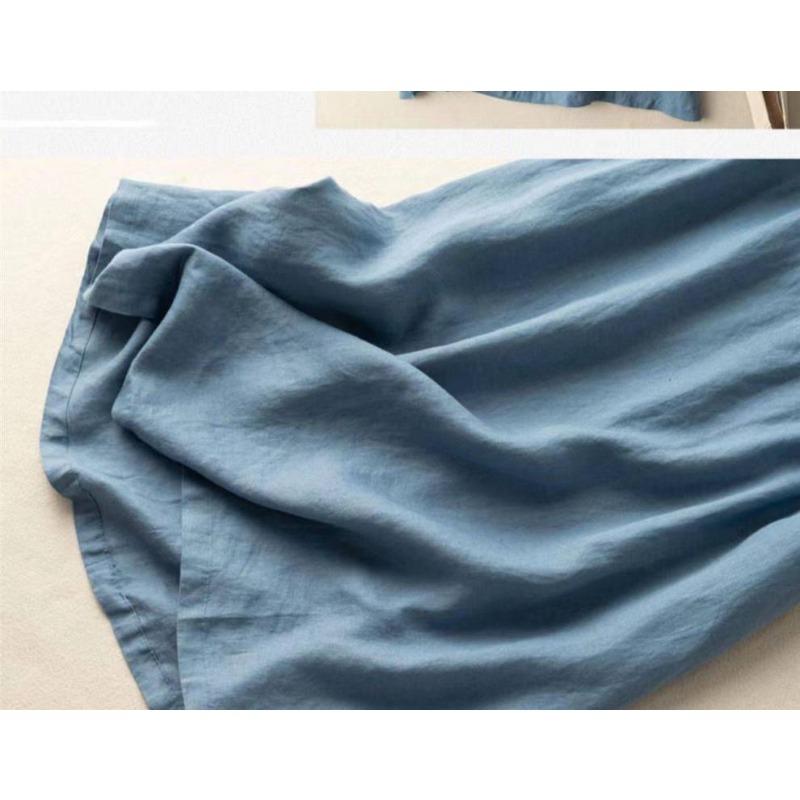 Tank Dress Women Loose Mid-length Tank Dress Day Summer Literary Retro