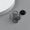 Fashion Peach Blossom Stainless Steel Brooch for Men Shirt Suit Lapel Pins Jewelry Wedding Party Accessories Father's Day Gifts