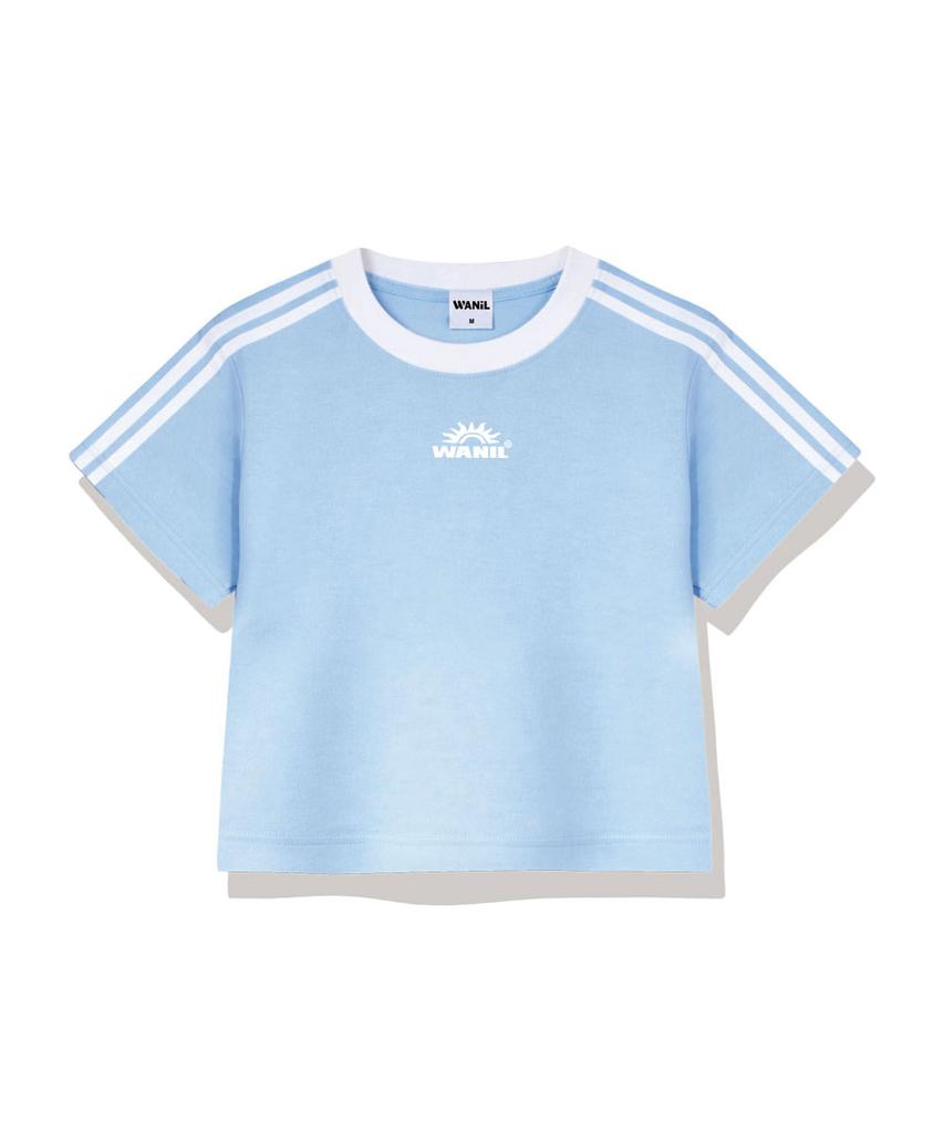 Wenil Sun Logo Semi-Crop Track Short Sleeve T-Shirt 6 Colors [Wase_6002]