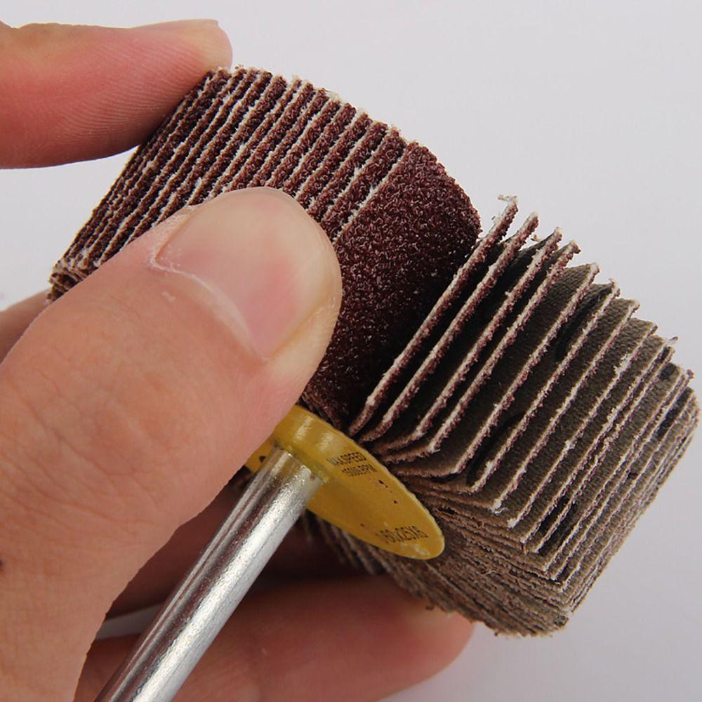 1Pcs Grinding Accessories Sanding Flap Wheel 6mm Shank Sandpaper Polishing Disc  For Drill