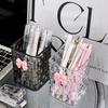 Clear Acrylic Makeup Brushes Storage Box Desk Cosmetic Organizer Lipstick Storage Nail Polish Display Stand Rack Jewelry Case