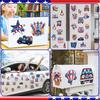 14/17/23/24Pcs USA Independence Day Refrigerator Magnet Waterproof PVC Patriotic 4th of July Festival Cartoon Magnetic Decoration Ornament