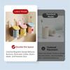 Non Perforated Wash Cup Holder Wall Mounted Storage Rack New Toothbrush & Cup Holder  Household