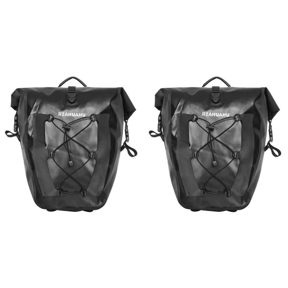 1/2PCS 25L Rear Seat Trunk Bag Waterproof Large Capacity Travel Pannier Rear Seat Bag Bicycle Cycling Trunk Bags Bicycle Pannier
