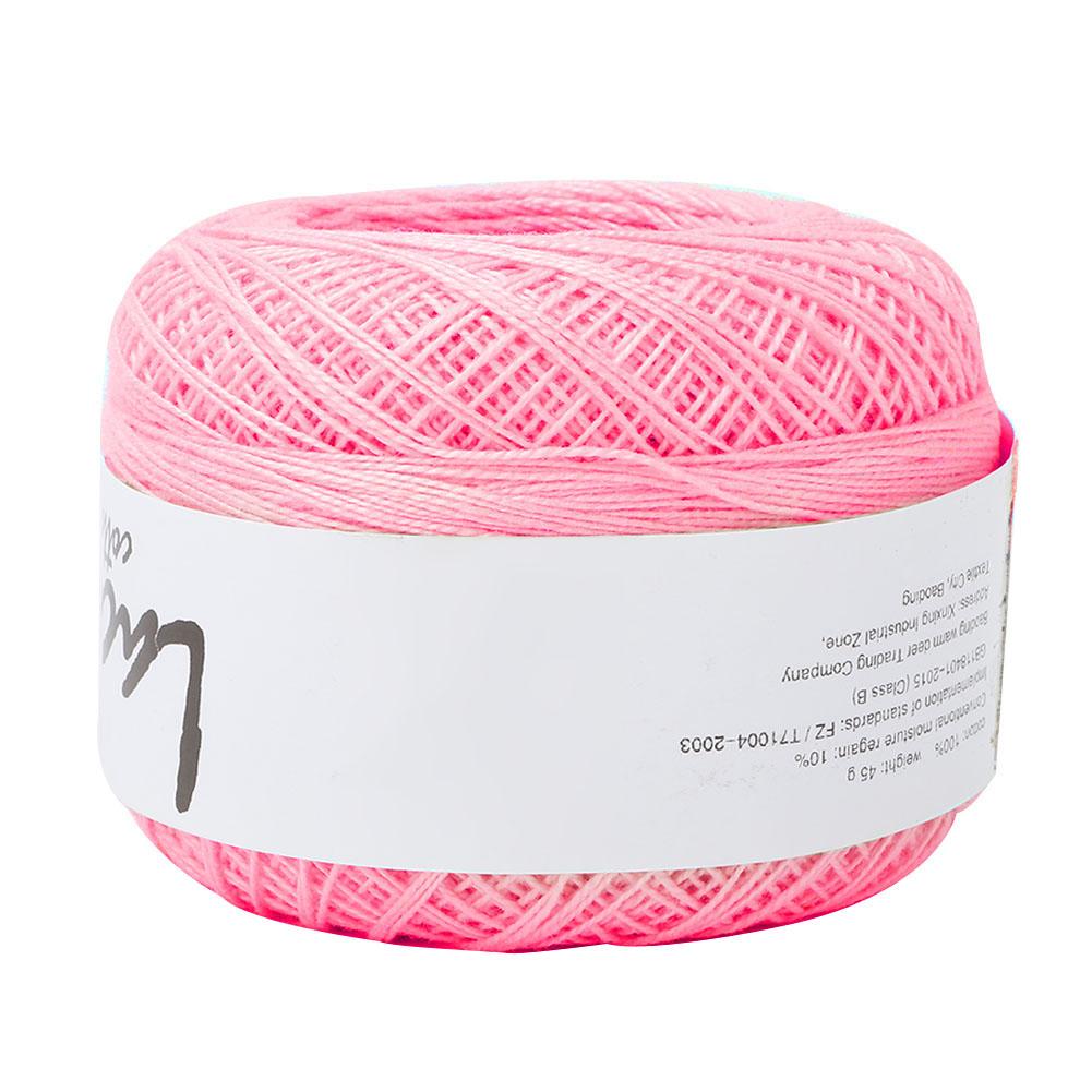Lace Line Cotton Hand Crocheted   Silk Light Thin Line (6602 Rice White)