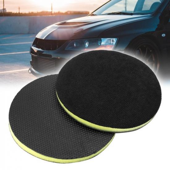 2pcs 6  Clay Pad Car Washing Cleaning Polishing Foam Pad Sponge Detailing Disc