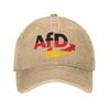 Deutsche AFD Alternative für Deutschland Baseballkappe Sonne Outdoor Fitnessstudio Atmungsaktiv Gewaschene Hüte Damen Herren Streetstyle Baseballkappen