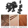 Pack of 100 Plastic Deck Fasteners Strong Composite Flooring Clips Simple Installation for Outdoor Decking Installation