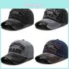Vintage Denim Baseball Cap With Embroidered Letters For Streetwear And Casual Wear