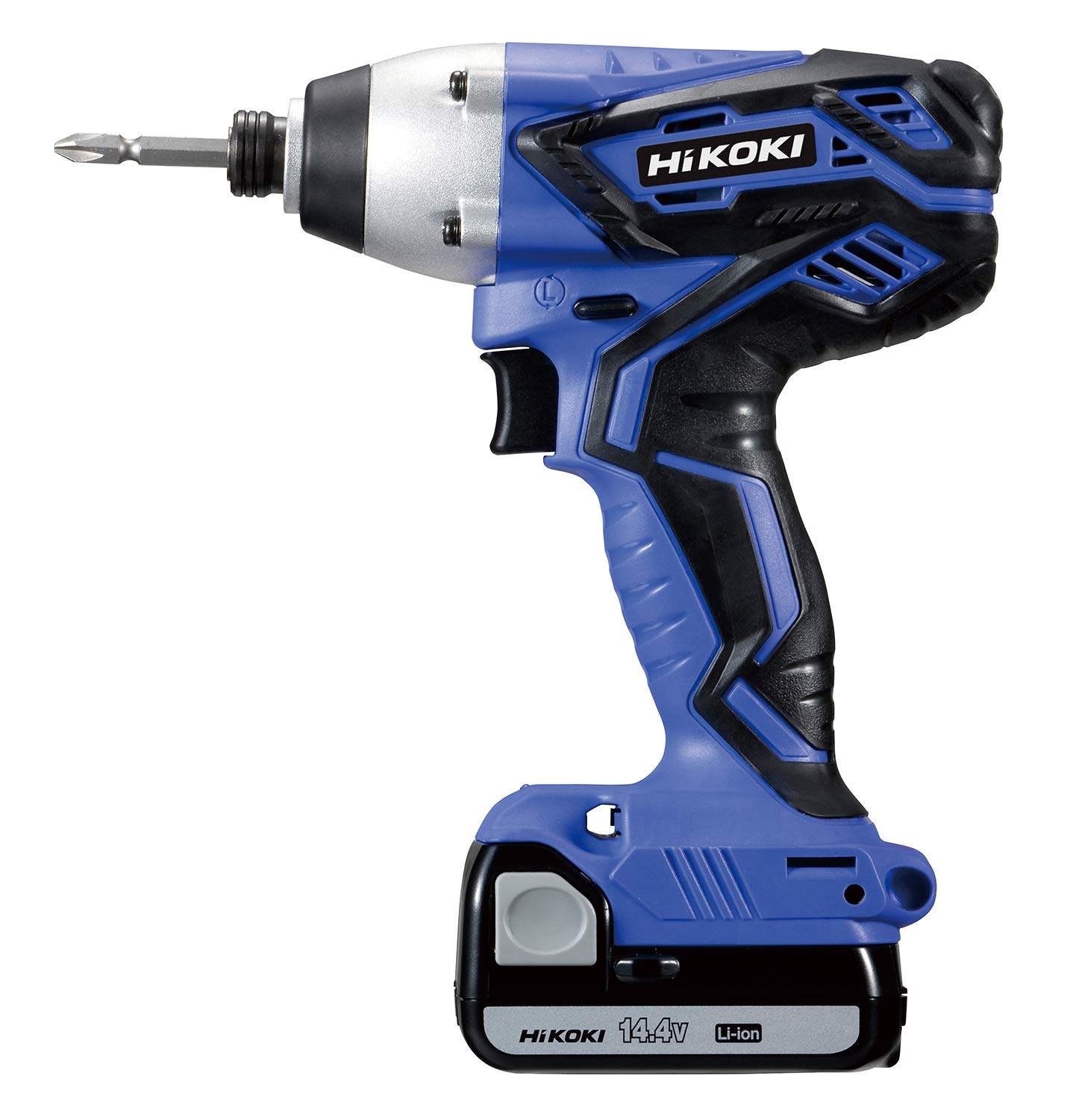 

HiKOKI Cordless Impact Includes Two and FWH14DGL 14.4V Driver, Blue, 1.3Ah, Batteries, Charger, Case, (2LEGK) синий