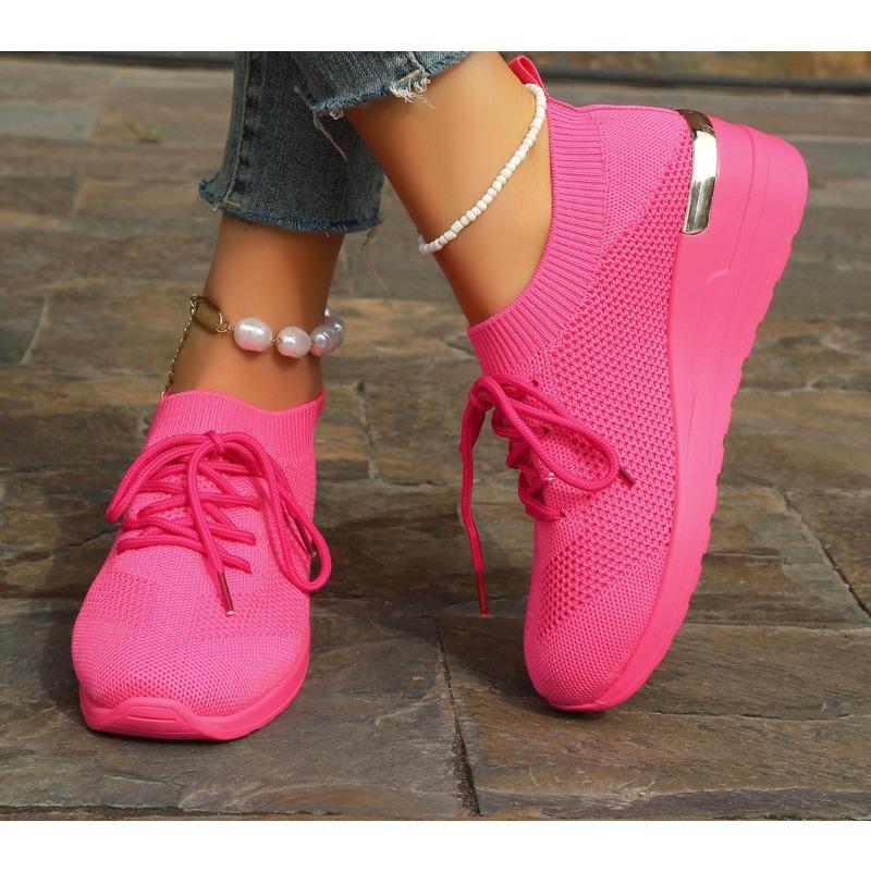 Nowe Damskie Letnie Oddychające Siatkowe Płaskie Wulkanizowane Buty Codzienne Trampki Wyprzedaż Butów Pojedyncze Buty Zapatos Mujer