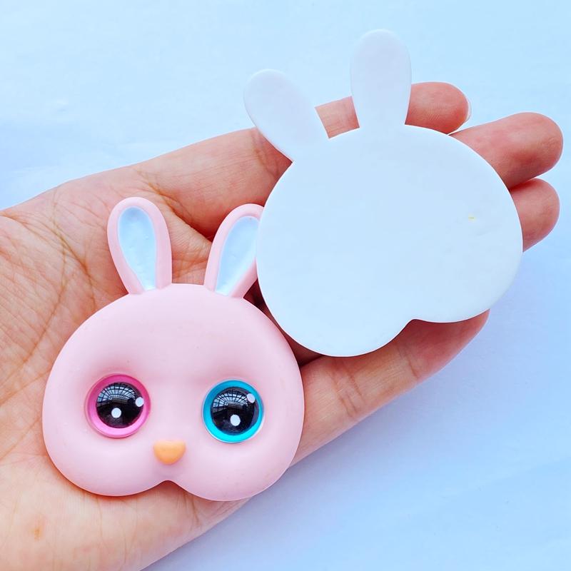 2Pcs New 49*58mm Mini Lovely Big Rabbit Head Flat Back Resin Scrapbooking DIY Jewelry Craft Decoration Accessorie Q04