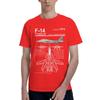 F14 Tomcat Naval Fighter Jet Diagram 100 Cotton Casual Breathable Confortable Men Top Football Shirts 2025 Men Clothes