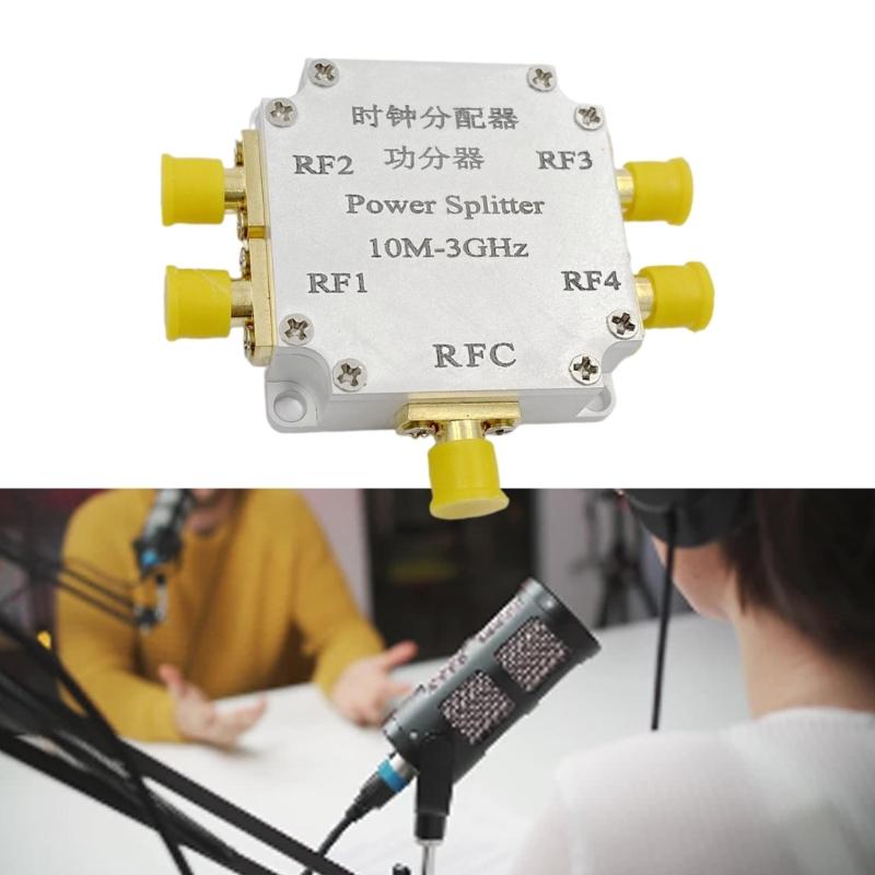HF Leistungsteiler 4-fach für SMA-Anschlüsse 10M-3G HF Leistungsverteiler für Mikrowellenmessungen Teiler/Antenne