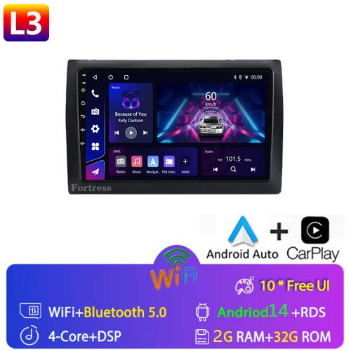 Radio 8GB+128GB 4G Android 13 pentru Fiat Stilo 2002 2003 2004-2010 Player Multimedia stereo pentru masina Carplay Navigatie GPS Auto 2DIN