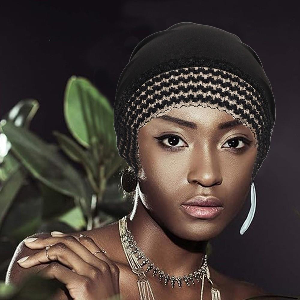 Full Coverage Bonnet Hat Lace Flower Headscarf New Cancer Chemo Hat  Women Headwear