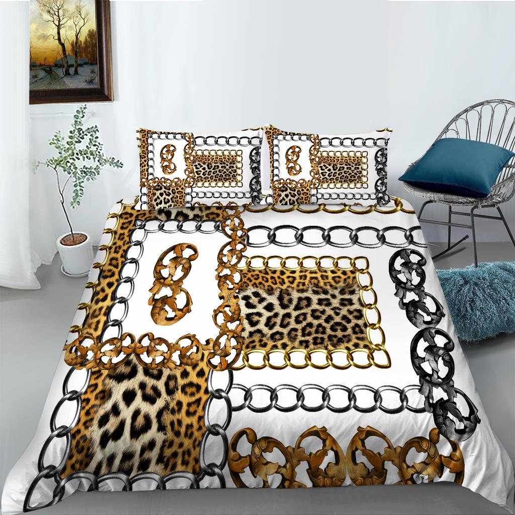 Lussuoso Set di Biancheria da Letto per la Casa Copripiumino Federa Letto Singolo/Matrimoniale Misura Completa Serie Lusso Set Biancheria da Letto con Cerniera Biancheria da Letto Morbida e Confortevole