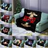 Kaisen Anime Jujutsu Flannel Printed Blanket Warm Soft Bedding Sofa Decor Home