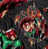 Tanjiro Demon Slayer Tshirt Kimetsu No Yaiba Horror Anime