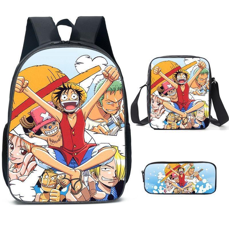 One Piece Backpack Set For Kids With Breathable Oxford Fabric And Cartoon Character Design For School Use