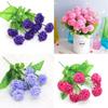 Stunning 9 Heads Fake Silk Carnation Flower Bunch For Chic Home Decoration And Wedding