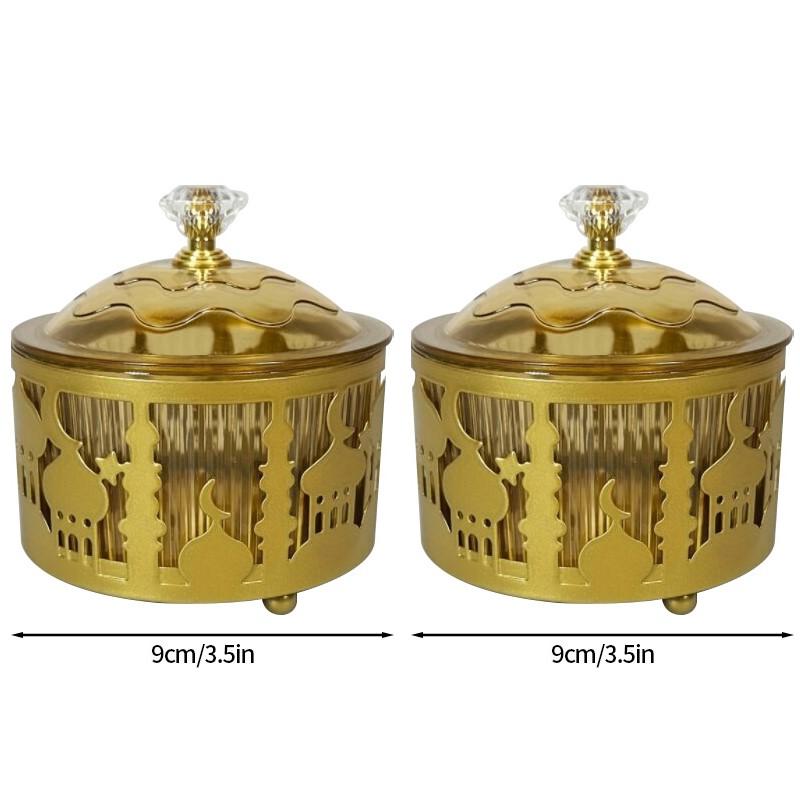 Ramadan Mubarak Trays Ramadan Decor 2026 Eid Mubarak Acrylic Snack Dishes Ornaments Islam Muslim Festival Party DIY Decoration