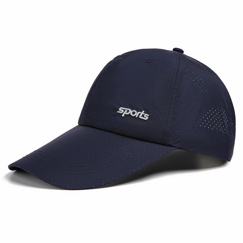 Quick-Drying Cap Men S Summer Sunscreen Uv Protection Breathable Sunshade Baseball Cap Extended Brim Big Head Circumference Peaked Cap Adjustable