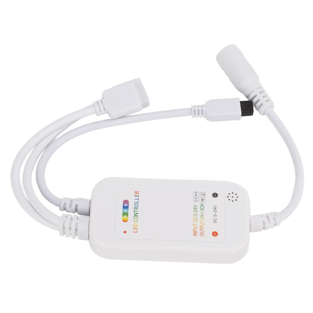 LED Strip Light Dimming Controller with RGB Remote Control Adjust Color Brightness for KTV Music