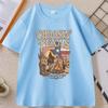 Vintage Country Music Merch Tshirt for Unisex Women Retro Western Cowboy T Shirt Soft Breathable Round Neck Tees Unisex Clothes