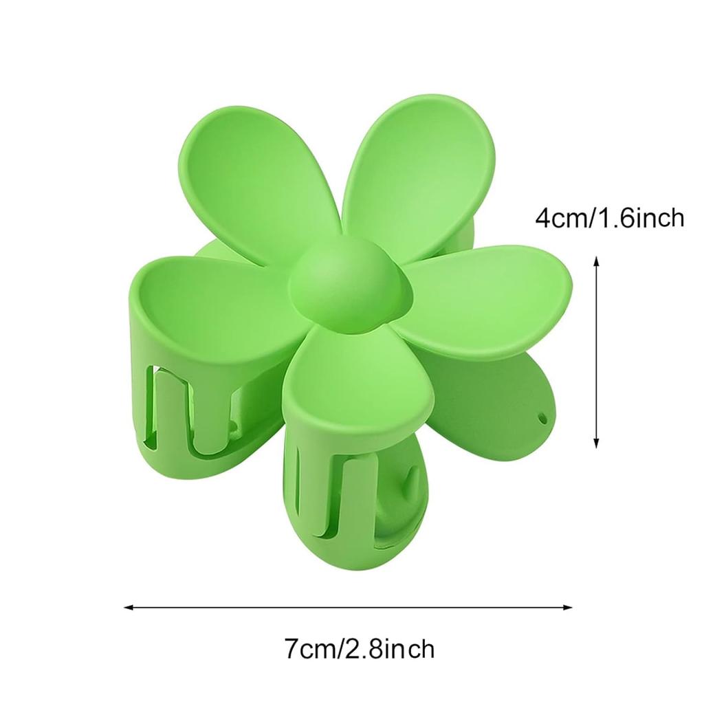 Yellow Hair Claw Clips Flower Shaped Plastic Jaw Clips Anti-scratch Smell-less Useful Hold Tightly Light Hair Accessories for Beauty and Personal
