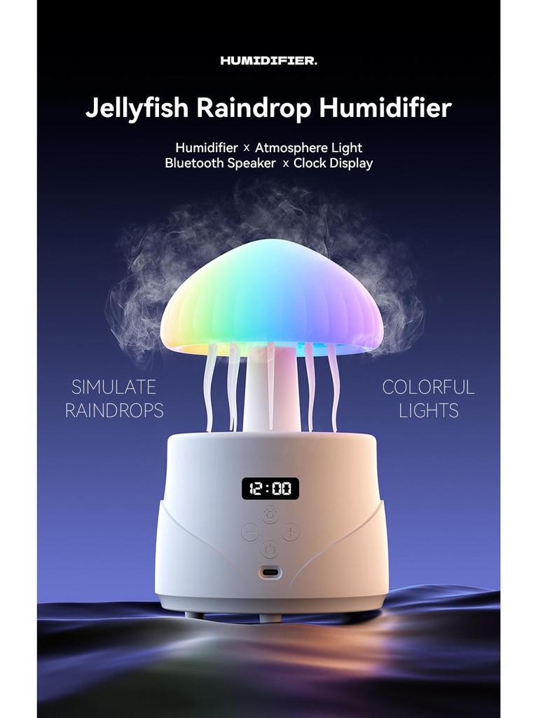 Y20 Quallen Bluetooth-Lautsprecher Luftbefeuchter mit weißem Rauschen, Umgebungslicht und geräuschlosem Betrieb