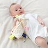 Baby Comfort Doudou: Fleece Tag Blanket, Teething Toy, Sleep Aid, Soothing Puppet & Drool Bib