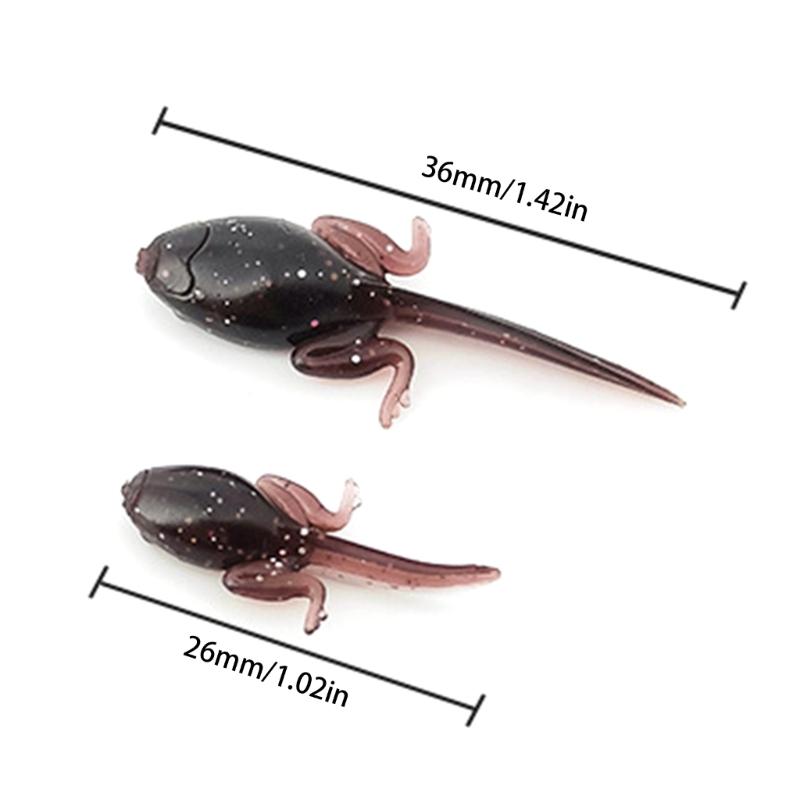 20pcs Soft Fishing Lures Simulation Baits Realistic Artificial Baits with Barbed Hook Tiny Baits Fishing Tackle