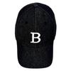 Baetmaeseu Basic B Logo Ball Cap (Dark Denim)
