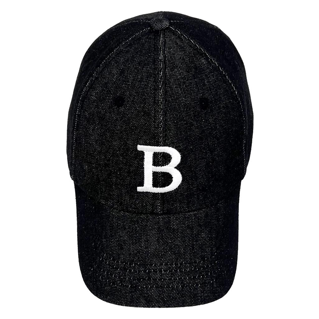 Baetmaeseu Basic B Logo Ball Cap (Dark Denim)