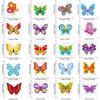 Boao 20 Pcs Colorful Butterfly Window Clings Reble Anti-Collision Window Clings Spring Summer Butterfly Stickers for Home Glass Decoration